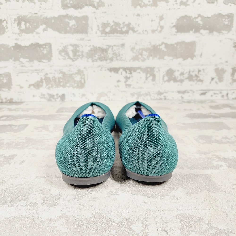 New Rothy's Retired Green Round Toe Comfort Flat Loafers D830 - Picture 2 of 8